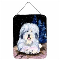 Starry Night Old English Sheepdog Wall or Door Hanging Prints
