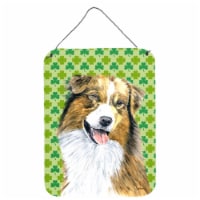 Australian Shepherd St. Patrick's Day Shamrock Wall or Door Hanging Prints