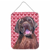 Labrador Chocolate Hearts Love Valentine's Day Wall or Door Hanging Prints