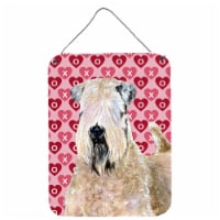 Wheaten Terrier Soft Coated Hearts Love Valentine's Wall or Door Hanging Prints