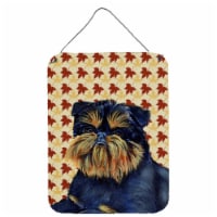 Brussels Griffon Fall Leaves Portrait Wall or Door Hanging Prints