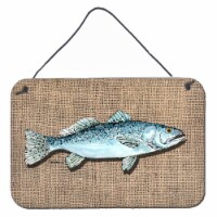 Carolines Treasures  8737DS812 Fish Speckled Trout Wall or Door Hanging Prints