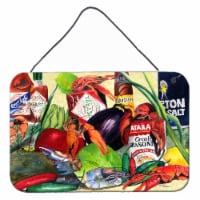 Carolines Treasures  1020DS812 Spices and Crawfish Wall or Door Hanging Prints