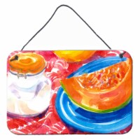 Carolines Treasures  6036DS812 A Slice of Cantelope Wall or Door Hanging Prints