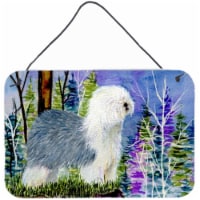 Carolines Treasures SS8641DS812 Old English Sheepdog Wall or Door Hanging Print