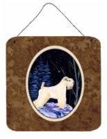 Starry Night Wheaten Terrier Soft Coated Wall or Door Hanging Prints