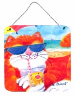 Cool Cat with Sunglasses at the beach Wall or Door Hanging Prints