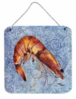 Carolines Treasures  8153DS66 Cooked Shrimp Cool Blue Water Wall or Door Hanging