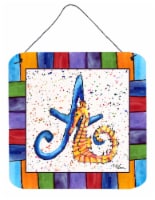 Carolines Treasures  8424-ADS66 Letter A with Seahorse Wall or Door Hanging Prin