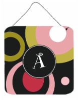 Carolines Treasures  AM1001-ADS66 Monogram - Retro in Black Wall or Door Hanging