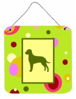 Carolines Treasures  CK1023DS66 Curly Coated Retriever Wall or Door Hanging Prin