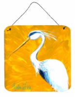 Carolines Treasures MW1016DS66 Bird - Blue Heron Col Mustard Wall or Door Hangi