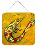 Carolines Treasures MW1058DS66 Shrimp Shrimp & Hot Mustard Wall or Door Hanging