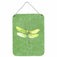 Carolines Treasures 8864DS1216 Dragonfly on Avacado Wall or Door Hanging Prints