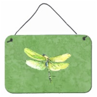 Carolines Treasures 8864DS812 Dragonfly on Avacado Wall or Door Hanging Prints