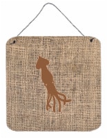 Carolines Treasures  BB1096-BL-BN-DS66 Squid Burlap and Brown BB1096 Wall or Doo