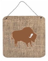 Carolines Treasures  BB1127-BL-BN-DS66 Buffalo Burlap and Brown Wall or Door Han