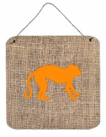 Carolines Treasures BB1128 BL OR DS66 Monkey Burlap and Orange Wall or Door Han 6HX6W QFC