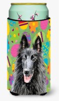 Carolines Treasures  SC9478TBC Belgian Sheepdog Easter Eggtravaganza Tall Boy Hu