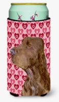 Field Spaniel Hearts Love and Valentine's Day Portrait Tall Boy Hugger