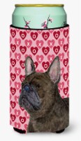 French Bulldog Hearts Love and Valentine's Day Portrait Tall Boy Hugger
