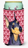 Doberman Hearts Love and Valentine's Day Portrait Tall Boy Hugger