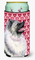 Keeshond Hearts Love and Valentine's Day Portrait Tall Boy Hugger