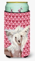 Chinese Crested Hearts Love and Valentine's Day Portrait Tall Boy Hugger