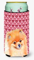 Pomeranian Hearts Love and Valentine's Day Portrait Tall Boy Hugger