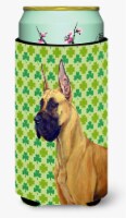 Great Dane St. Patrick's Day Shamrock Portrait Tall Boy Hugger