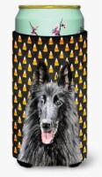 Belgian Sheepdog Candy Corn Halloween Portrait Tall Boy Hugger
