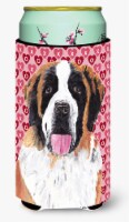 Saint Bernard Hearts Love and Valentine's Day Portrait Tall Boy Hugger