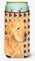 Carolines Treasures  SS4380TBC Golden Retriever Fall Leaves Portrait Tall Boy Hu