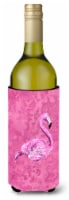 Carolines Treasures 8875LITERK Flamingo on Pink Wine Bottle Hugger