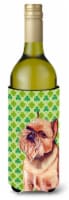 Brussels Griffon St. Patrick's Day Shamrock Portrait Wine Bottle Hugger