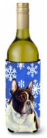 Carolines Treasures  LH9292LITERK French Bulldog Winter Snowflakes Holiday Wine