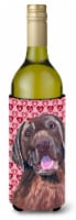 Labrador Chocolate Hearts Love Valentine's Day Wine Bottle Hugger