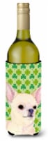Chihuahua St. Patrick's Day Shamrock Portrait Wine Bottle Hugger