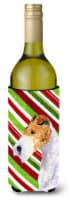Carolines Treasures  SS4547LITERK Fox Terrier Candy Cane Holiday Christmas Wine