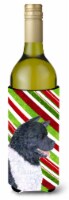 Carolines Treasures  SS4590LITERK Akita Candy Cane Holiday Christmas Wine Bottle