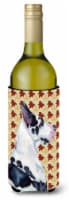 Carolines Treasures  LH9101LITERK Great Dane Fall Leaves Portrait Wine Bottle Hu
