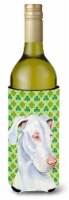 Great Dane St. Patrick's Day Shamrock Portrait Wine Bottle Hugger