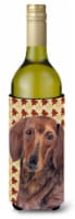 Carolines Treasures  SC9208LITERK Dachshund Fall Leaves Portrait Wine Bottle Hug