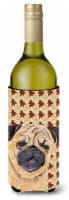 Carolines Treasures  SC9211LITERK Pug Fall Leaves Portrait Wine Bottle Hugger