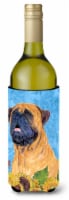 Carolines Treasures  SS4153LITERK Bullmastiff in Summer Flowers Wine Bottle Hugg