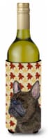 Carolines Treasures  SS4337LITERK French Bulldog Fall Leaves Portrait Wine Bottl