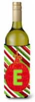 Christmas Oranment Holiday Initial Letter E Wine Bottle Hugger