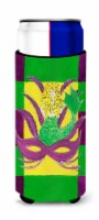 Mardi Gras Blonde Mermad with Mask Ultra Hugger for slim cans