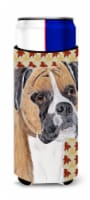 Carolines Treasures SC9230MUK Boxer Fall Leaves Portrait Ultra Hugger for slim