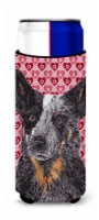 Australian Cattle Dog Hearts Love Valentine's Day Ultra Hugger for slim cans